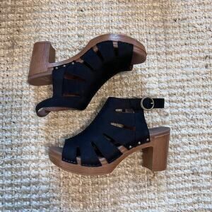 DANSKO Women's Demetra Peep Toe Sandal Sz 42 / US 11.5-12